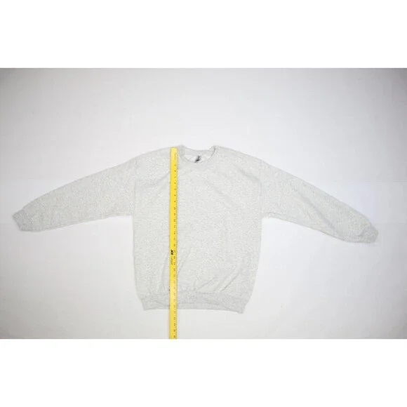 Gildan Heavy Blend Blank Long Sleeve Pullover Sweatshirt Grey Lot of 6 Adult M